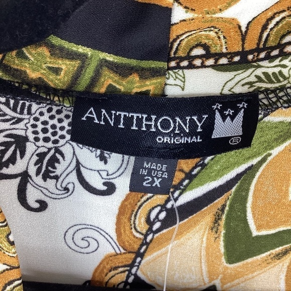 ANTTHONY ORIGINAL PLUS SIZE 2X TOP KIMONO CARDIGAN STYLISH - Picture 10 of 12